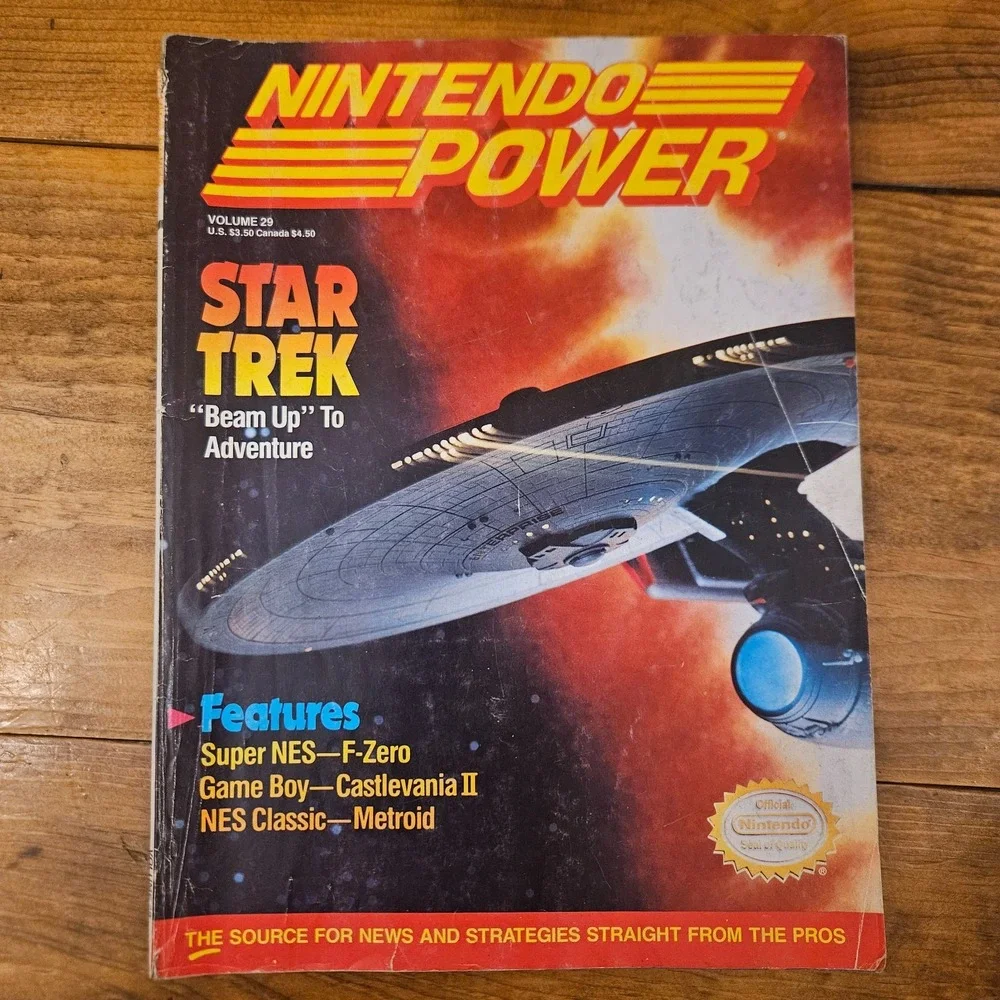 VTG Nintendo Power Vol. 29 October 1991 Star Trek F-Zero Metroid Castlevania II